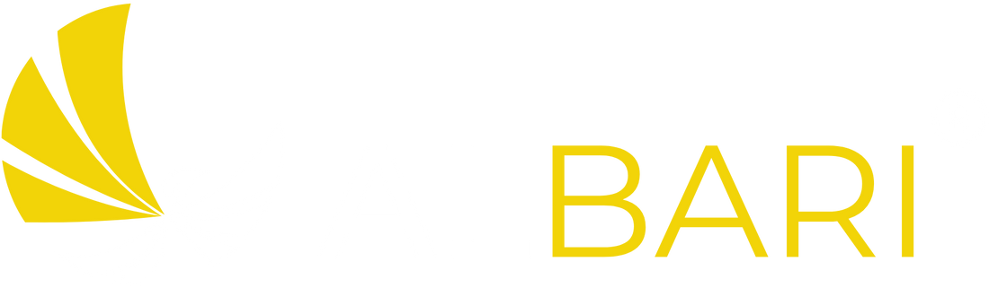 Yellow BARI logo on a solid white background.