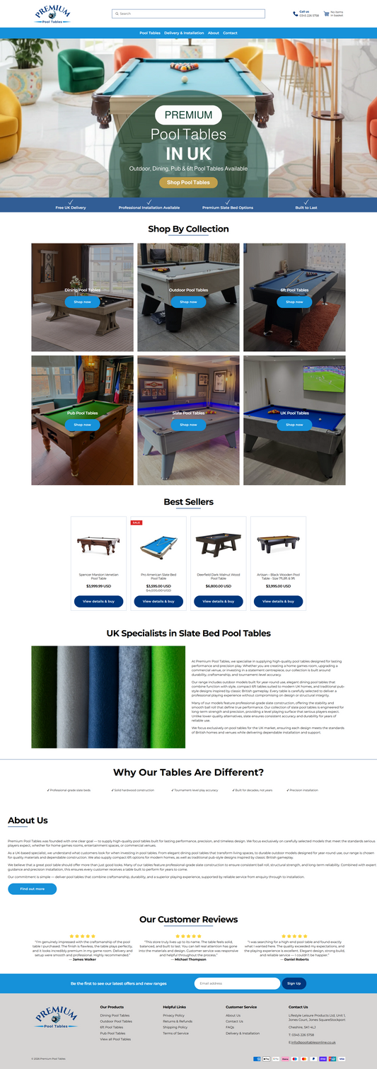 Premium Pool Tables
